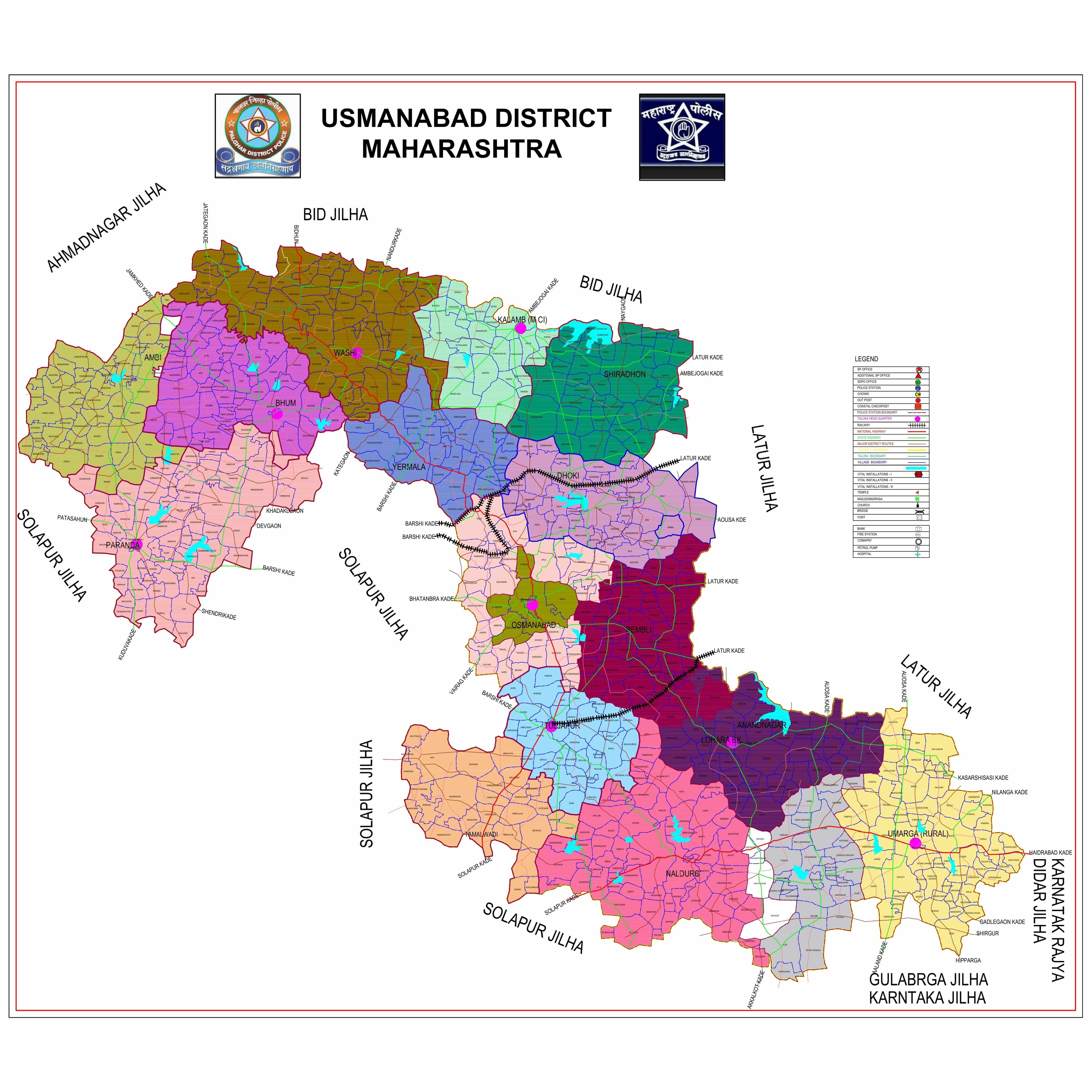 Osmanabad Map